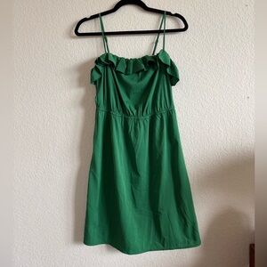 Old Navy Green Ruffle Mini Dress